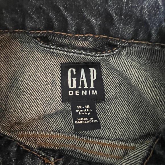 Gap Baby Denim Jean Jacket - 12-18 Months Unisex - Picture 2 of 4